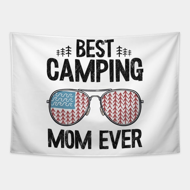 Best Camping Mom Ever Funny Camping Tapestry by Kuehni