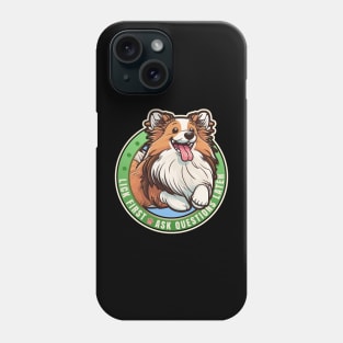 Lick First! Shetland Sheepdog Design Phone Case