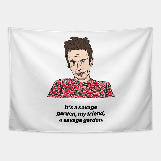 SUPER HANS | SAVAGE GARDEN Tapestry by tommytyrer