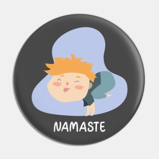 Little Yoga Namaste Boy Pin