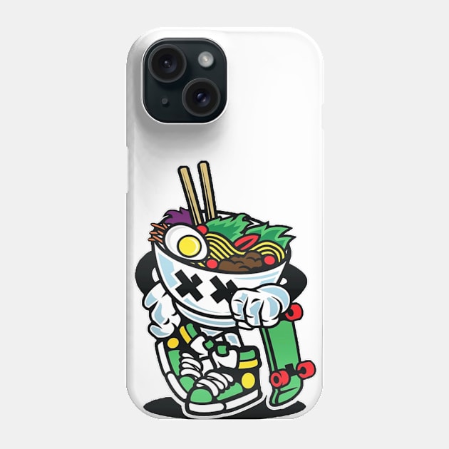 ramen skateboard Phone Case by namaluandsg