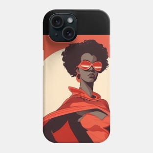 African Queen, Afro Superhero, Female Warrior, Black History Phone Case