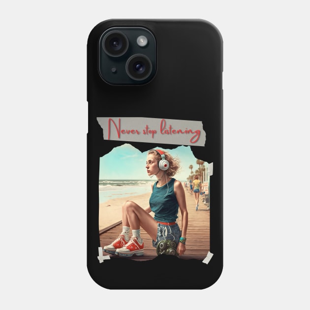 Never stop listening Phone Case by HaMa-Cr0w