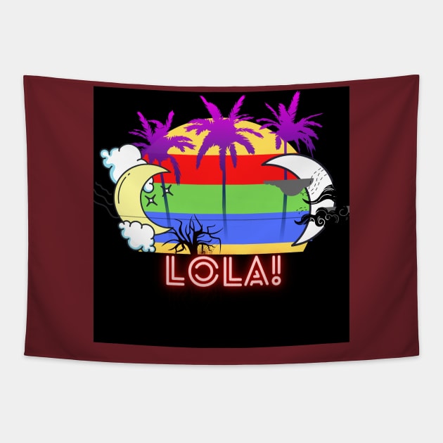 First name shirt!( Lola)  It's a fun gift for birthday,Thanksgiving, Christmas, valentines day, father's day, mother's day, etc. Tapestry by Muymedia