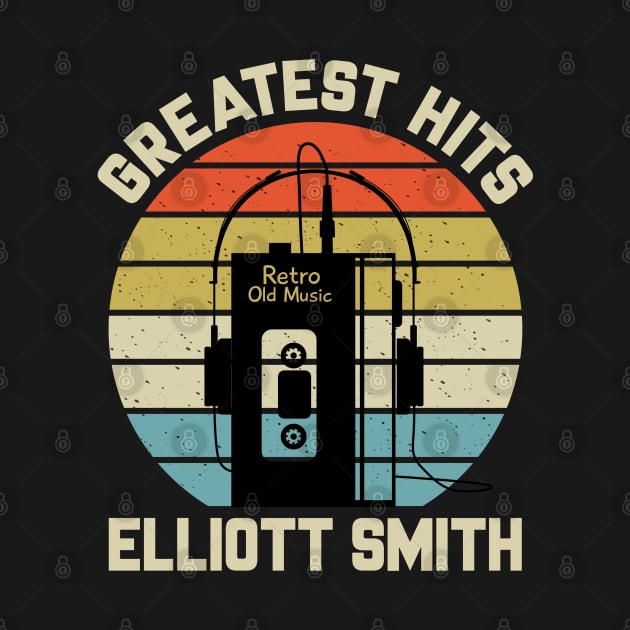 Greatest Hits Elliott Retro Walkman Smith Vintage Art by Dinosaur Mask Store