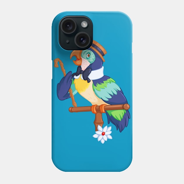 Barker Bird Phone Case by jfeldmanart