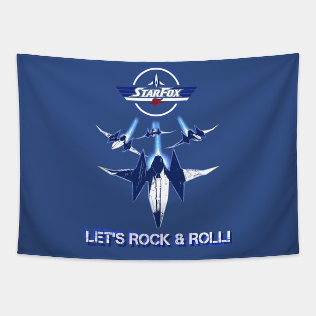 Star Fox: Let's rock and roll Tapestry by Bolivian_Brawler