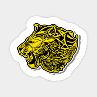 Lion head illustration Magnet