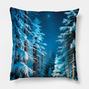 Starry Night in the Forests of Icewind Dale DND Classic Pillow