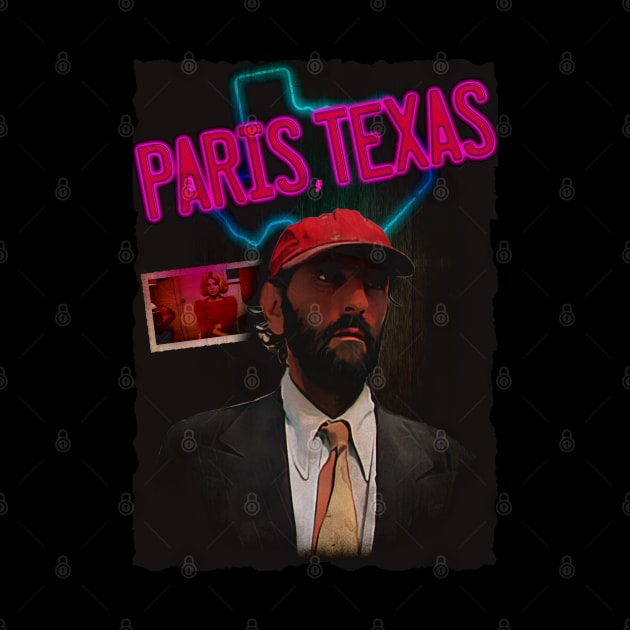 Cult Movie Paris, Texas Inspired Design by HellwoodOutfitters