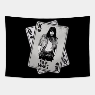 Retro Rick James 80s Card Style Tapestry