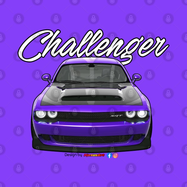 Challenger SRT Puple by pjesusart by PjesusArt