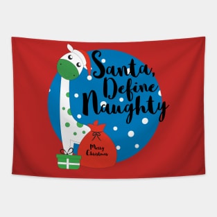 Santa, Define Naughty Tapestry