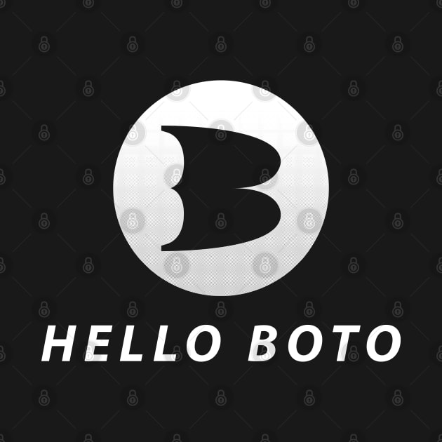 Hello Boto (White Print) by indiespiv