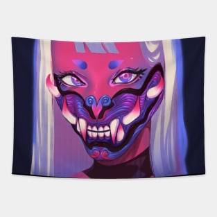 Pink Oni Tapestry