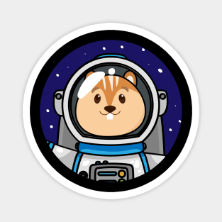 Guinea Pig Astronaut Space Themed Birthday Magnet