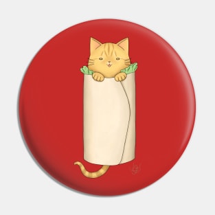 Burrito Cat Pin