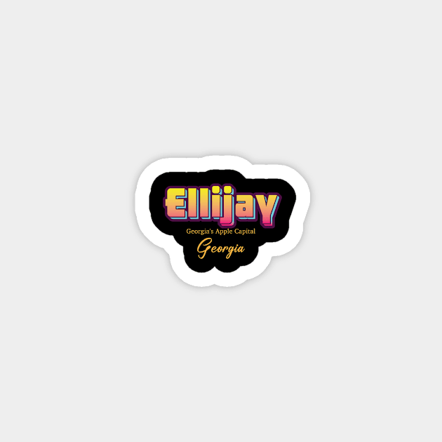 Ellijay Magnet by Delix_shop