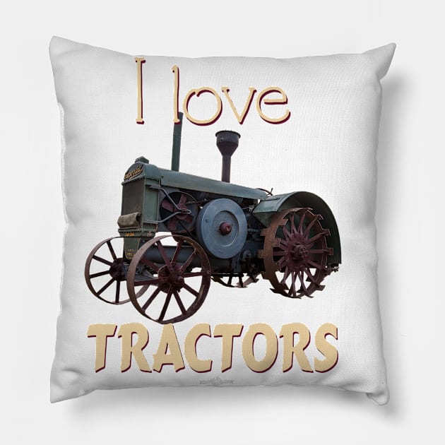 I Love Tractors McDonald Super Imperial Pillow by seadogprints