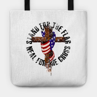 'Stand for the Flag Kneel for the Cross' Cool July 4th Gift Tote