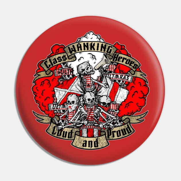 LOUD AND PROUD! (red and white edition) ULTRAS Pin by boozecruisecrew