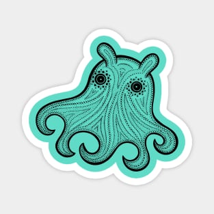 Cute Flapjack Octopus drawing for sea animal lovers Magnet