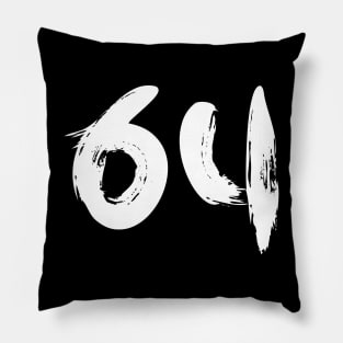 Number 64 Pillow