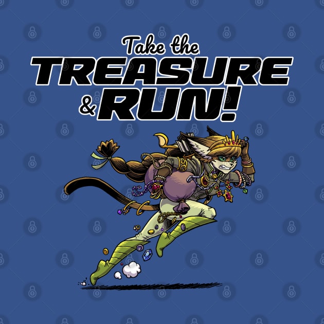 Take the Treasure and Run - Hawk by ChrisWhartonArt