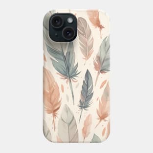 Indian Feathers Art Print Phone Case