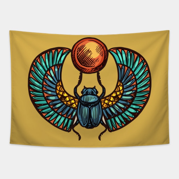 Scarab Tapestry by NewWorldIsHere