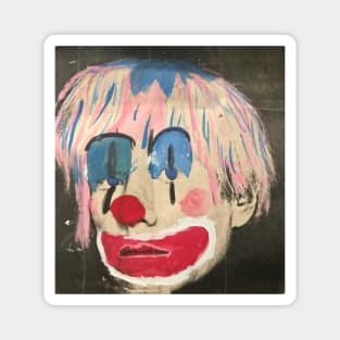 Andy Warhol Clown Magnet