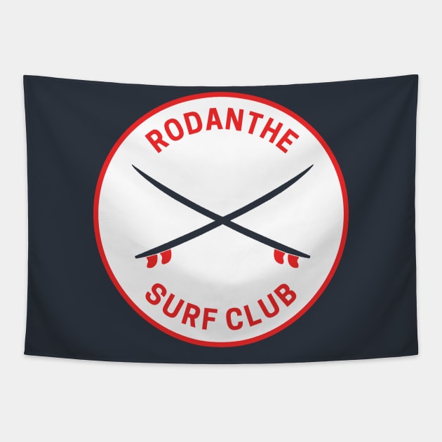 Vintage Rodanthe North Carolina Surf Club Tapestry by fearcity