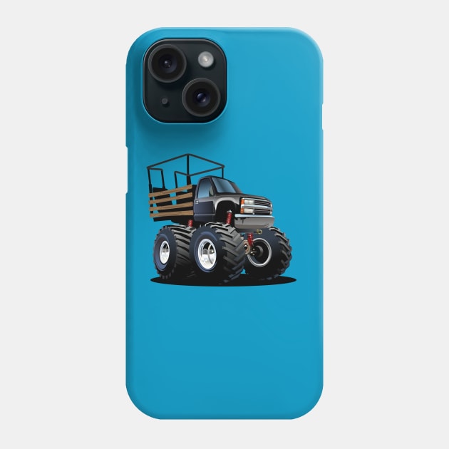 Cartoon monster truck Phone Case by Mechanik