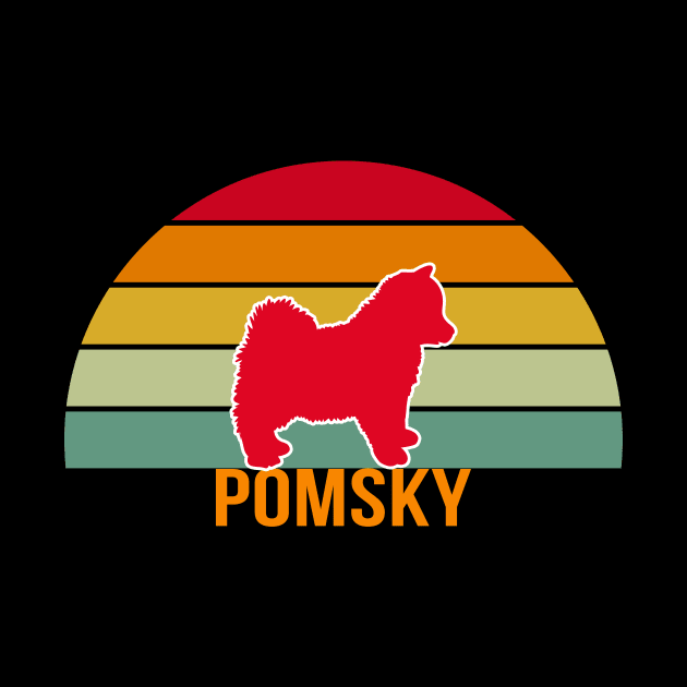 Pomsky Vintage Silhouette by khoula252018