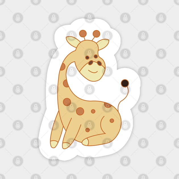 Adorable Giraffer Magnet by Duzzi Art