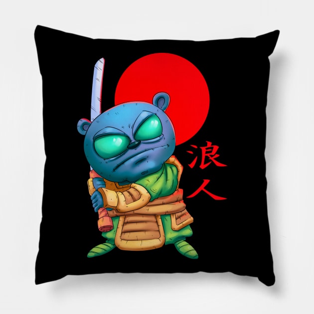 samurai Pillow by vanpaul54