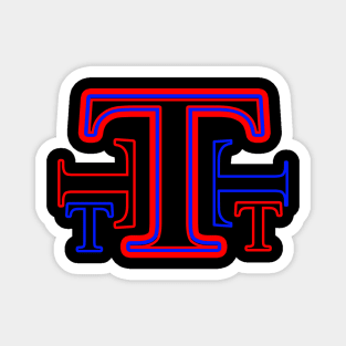 LIHUAFEI Alphabet T (Uppercase Letter T), Letter Men's Full Length Sleeve Raglan Cotton Baseball Tee Shirt Magnet