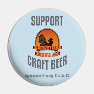 HMB Support Craft Beer: Highwayman Vienna Ale Pin