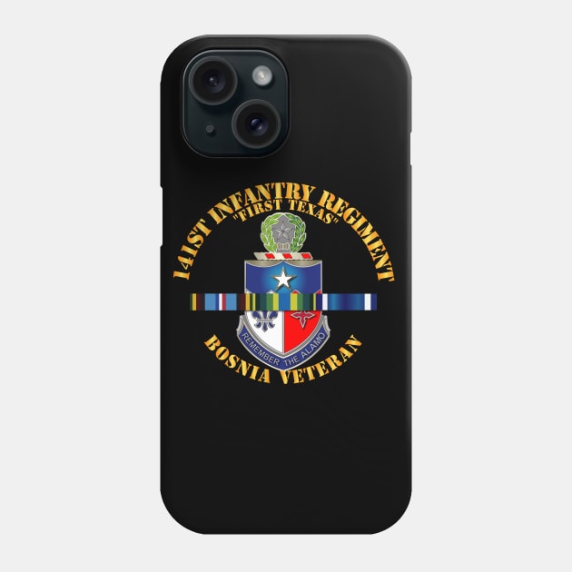 141st Infantry Regiment w Bosnia SVC Ribbons Phone Case by twix123844