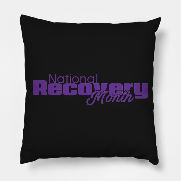 National Recovery Month Pillow by JakeRhodes