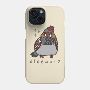 Elegant Zebra Finch Phone Case