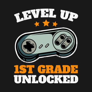 Level Up 1st Grade Unlocked Back to School T-Shirt