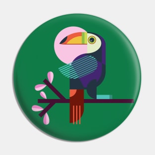 Bird Geometric Design Pin