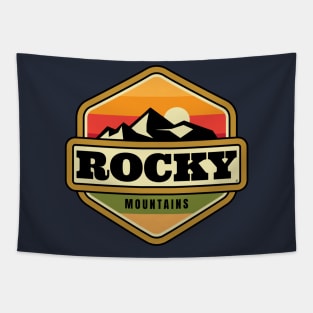 Rocky Mountains Badge Tapestry