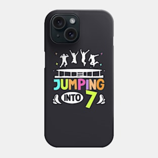 Jumping Into 7 Year Old Birthday Trampoline Jumping Phone Case