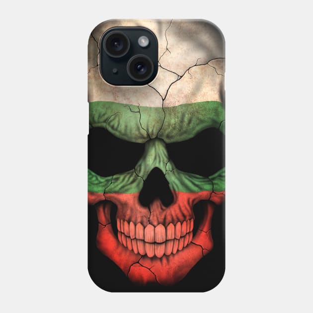 Bulgarian Flag Skull Phone Case by jeffbartels