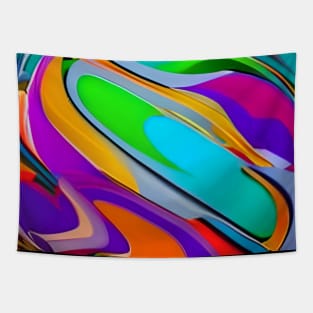 Abstract Art Design, Mesmerizing, Colorful, Multi- Colors Tapestry