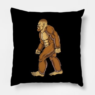 Big foot with a beard hairstyle Pillow