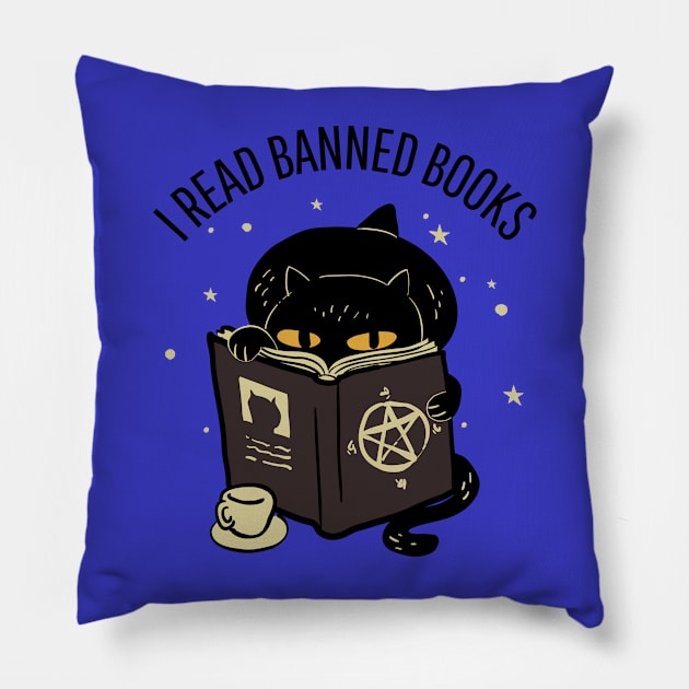 I read banned books Pillow by ArtsyStone