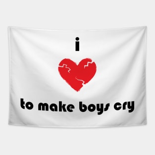 I Love To Make Boys Cry Tapestry